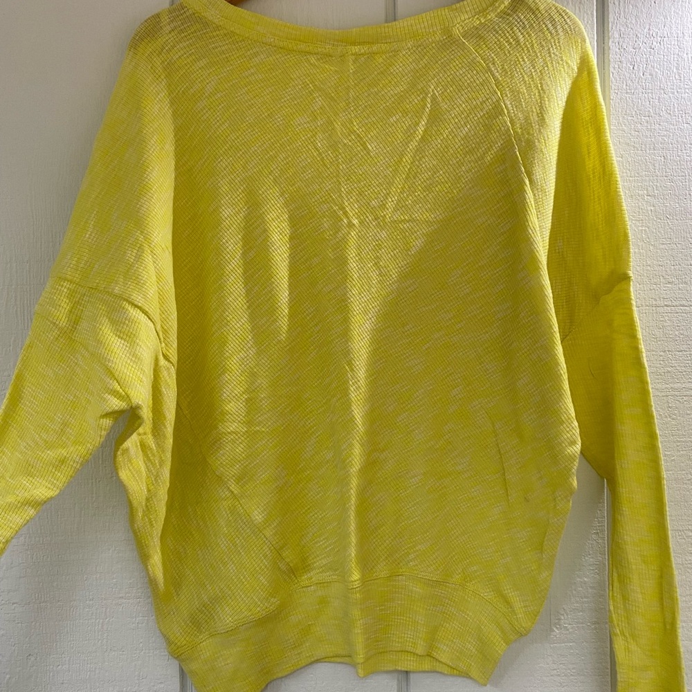 Anthropologie Yellow Dolman Sleeve Shirt - Size XS